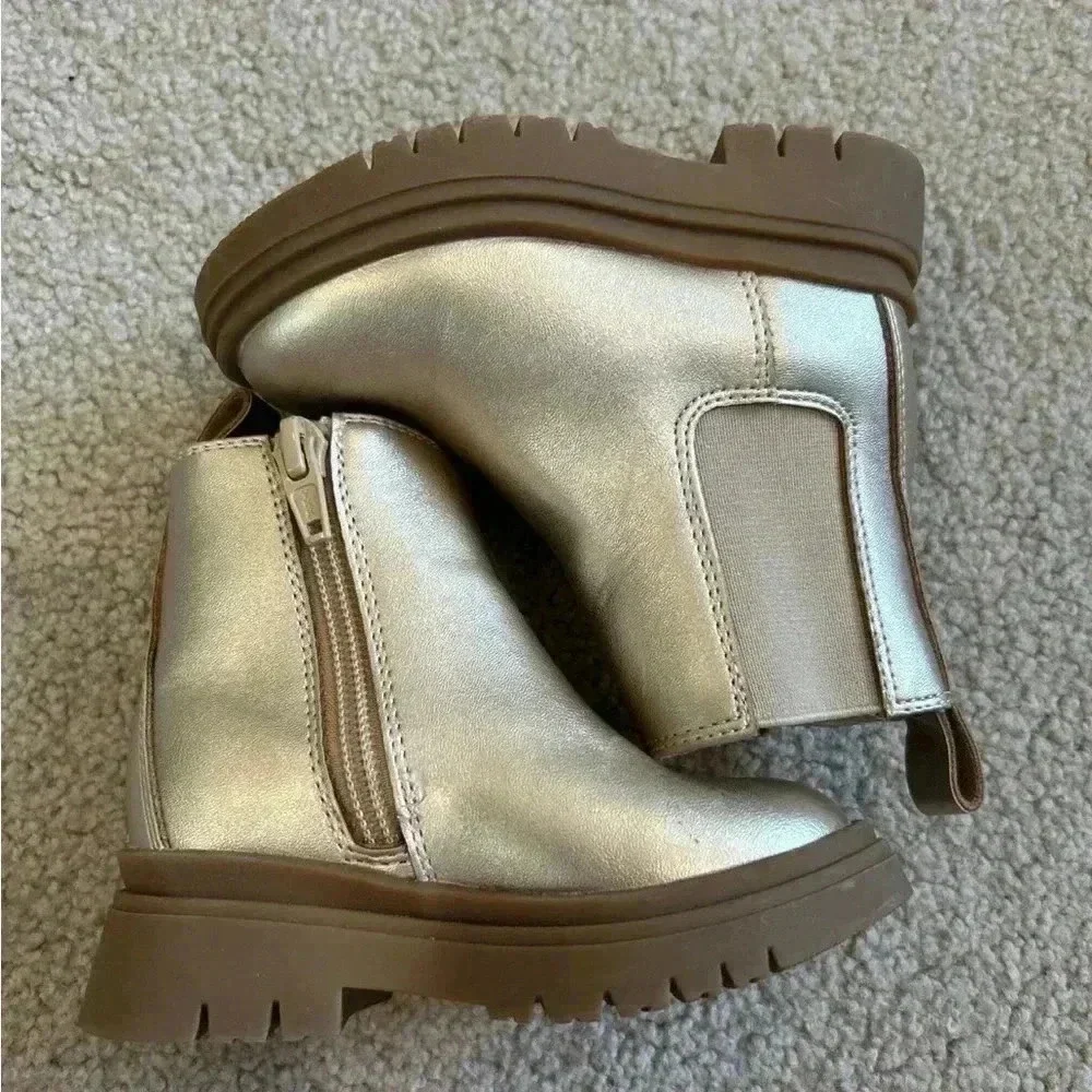 Gap Kids Ankle Boots gold size 5